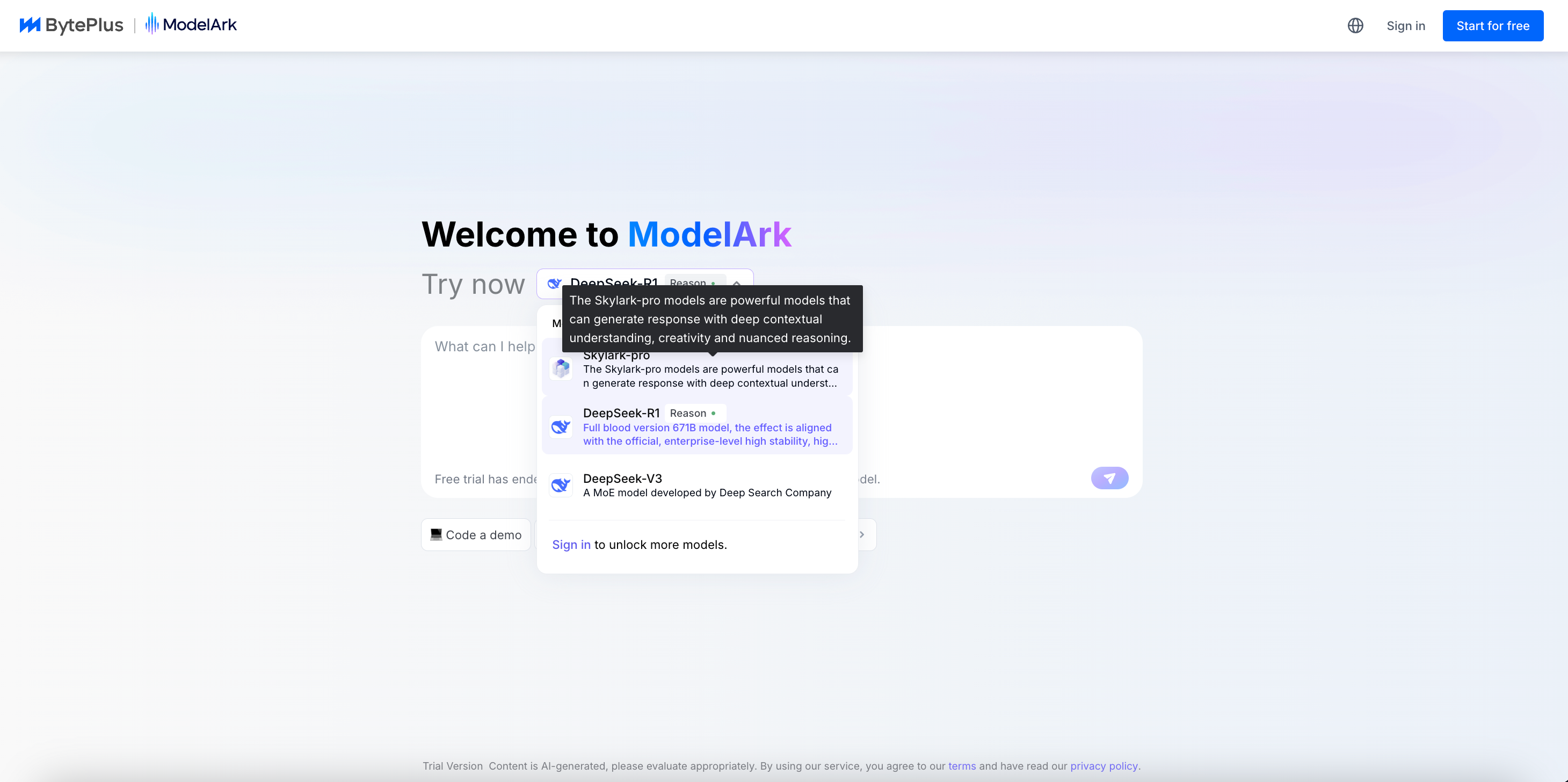 ModelArk App