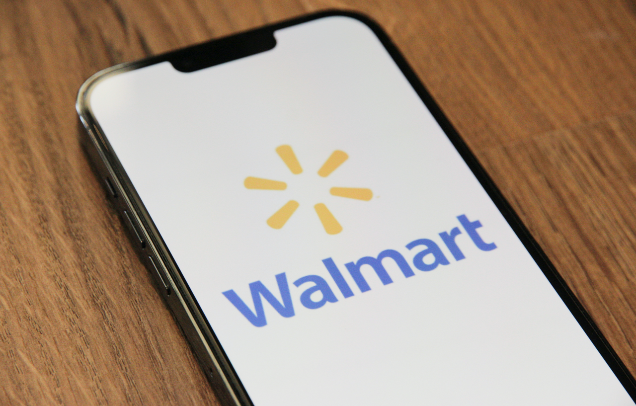 Walmart app on a smartphone